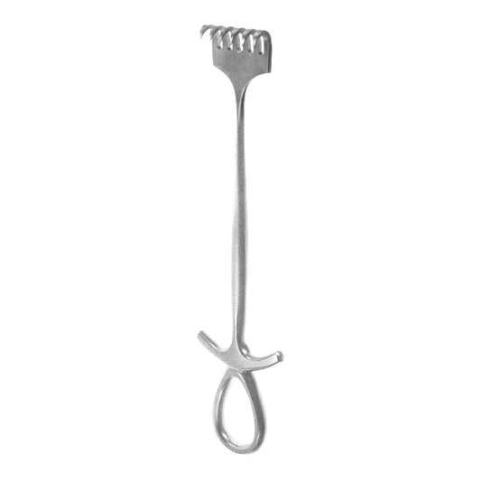 MURPHY RETRACTOR 6 PRONG SHARP 7-1/2"